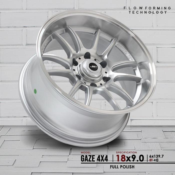 GAZE 4X4 FULL POLISH VELG JF LUXURY R18