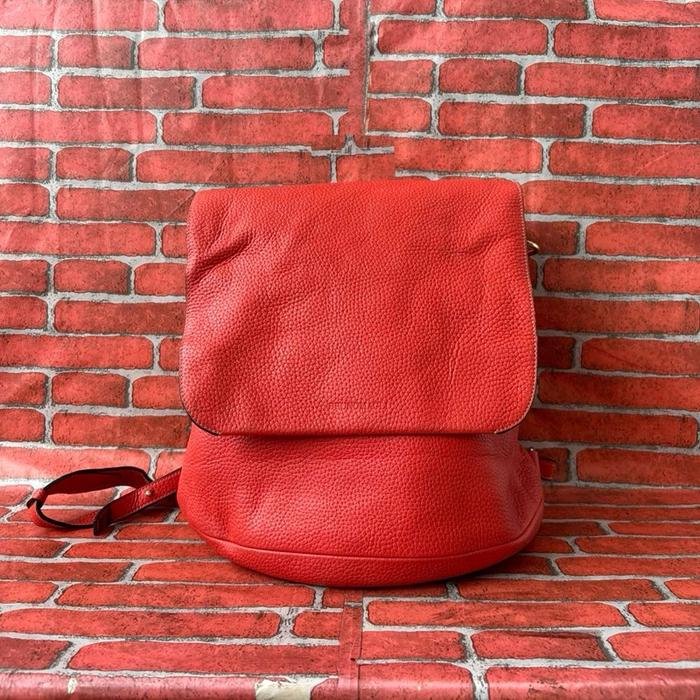 TAS RANSEL KULIT ASLI WANITA BRUNO MAGLI SECOND BRANDED ORANGE / TAS RANSEL FASHION WANITA KULIT ASL