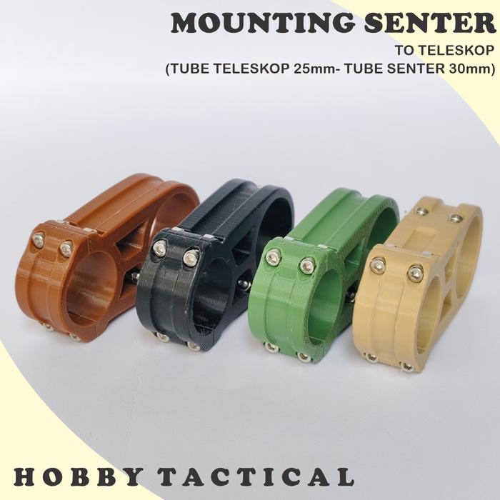 mounting senter tube OD 25 mm ke senter OD 30 mm custom 3D Print