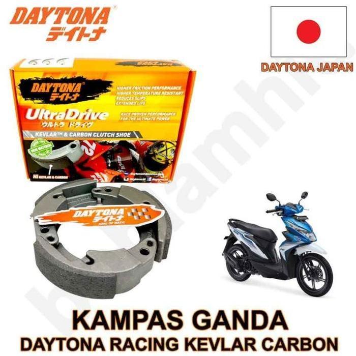 TERBAIK Kampas Ganda DAYTONA Beat ESP CBS ISS Hi-Kevlar Carbon Clutch Shoe