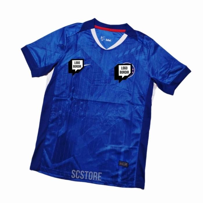 Jersey CH33LS11 Home FULL PATCH 2025/2026 Baju Kaos Bola Pria G0 Promo