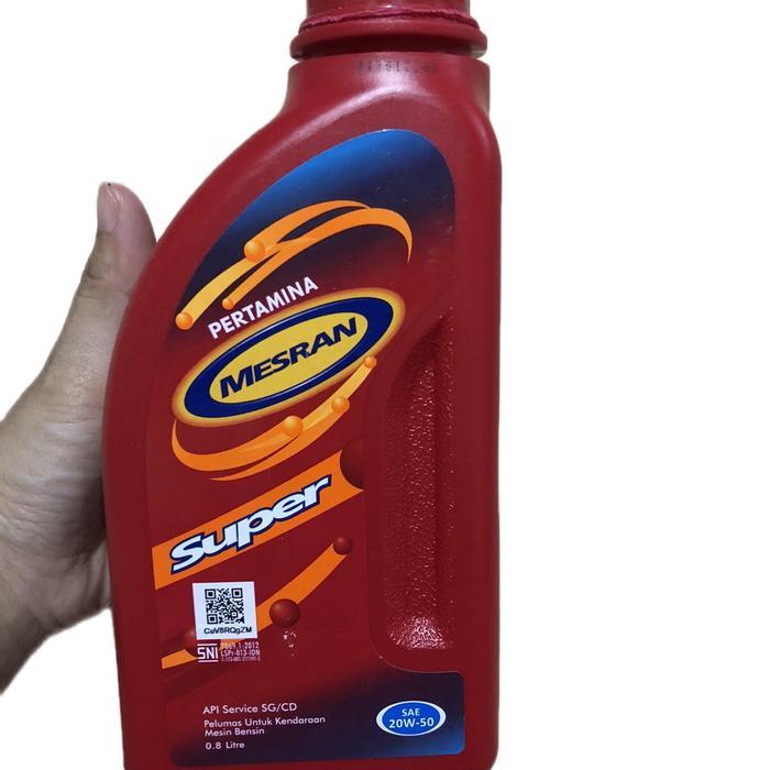 MESRAN SUPER SAE 20W50 0.8L 4T OLI MOTOR BEBEK Motorcycle Oil Mesin