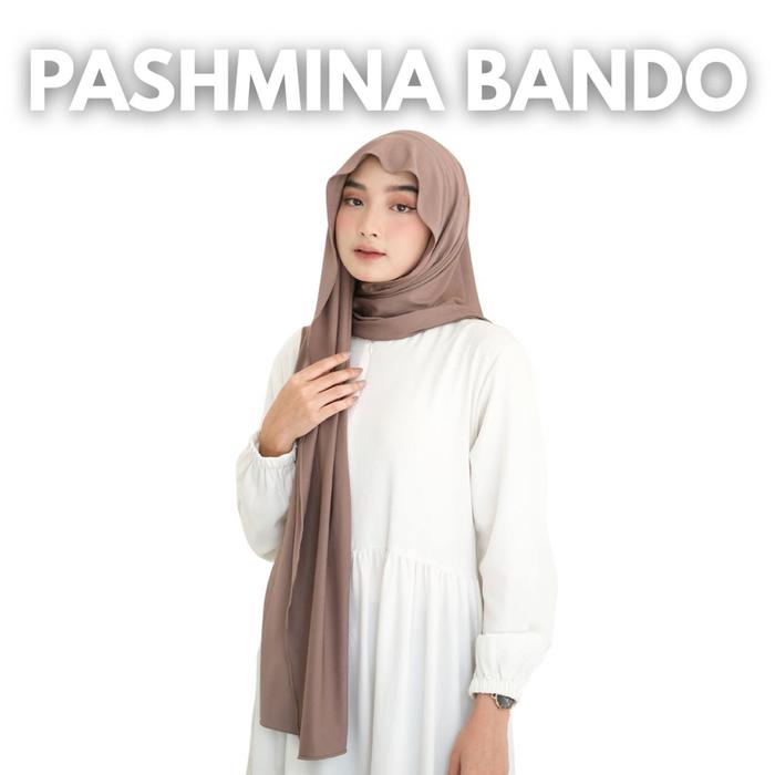 Neyhijab hijab pashmina bando bahan spandek lycra pashmina