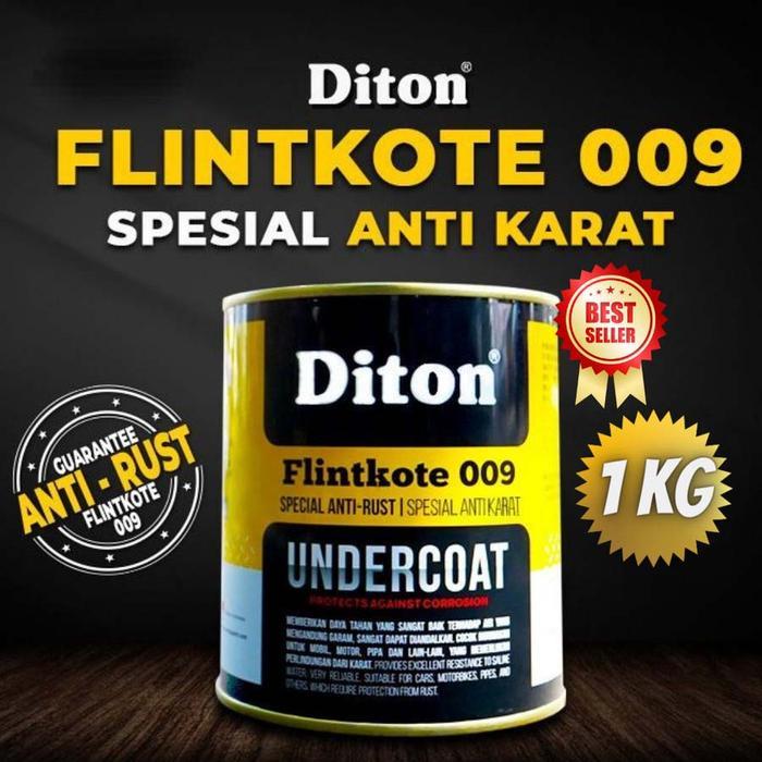 Diton Cat Anti Karat Keropos Flinkote 009 Undercoat Mobil Motor 1 kg