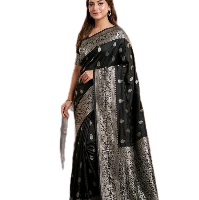 Saree india saree 6 meter bahan saree india Kain Wanita