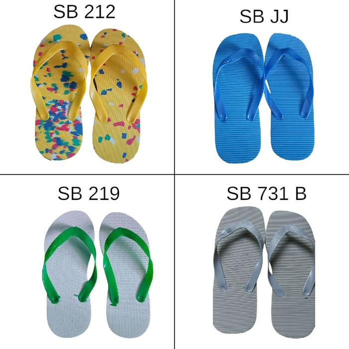 Sandal jepit sky boat ukuran seri No. 9 - 10,5 - sandal jepit pria dan wanita anti slip ( 1 pack isi
