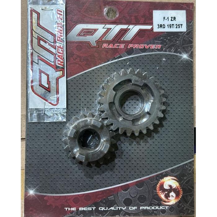 GIGI RASIO QTT GEAR RATIO GEAR ECER JUPITER Z NINJA ZX150 SATRIA FU F1Z R F1ZR FIZR 3 19T 25T 13T 14