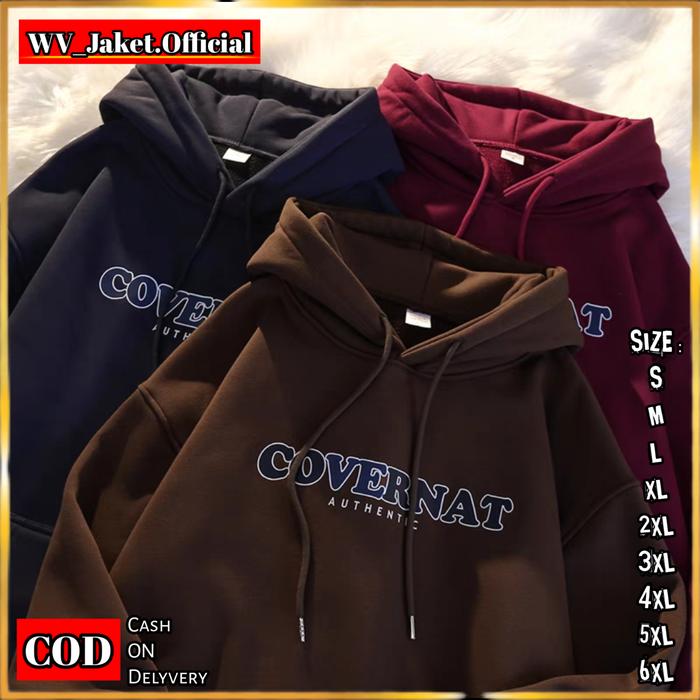 WareVisible Jacket Hoodie Pullover COVERNAT Oversize Korean Style Unisex Premium Jaket FLEECE