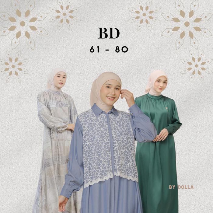 By Dolla - BD 61-80 - Kemeja Atasan Gamis Panjang Wanita Muslim