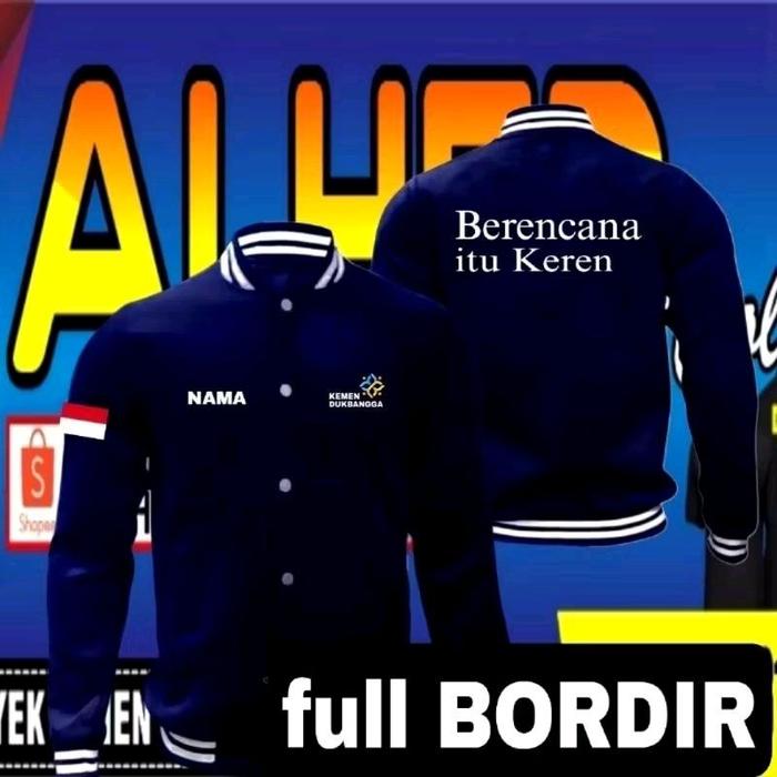 Jaket bordir suka suka jaket bordir request bisa satuan jaket bordir kemendukbangga jaket kemendukba