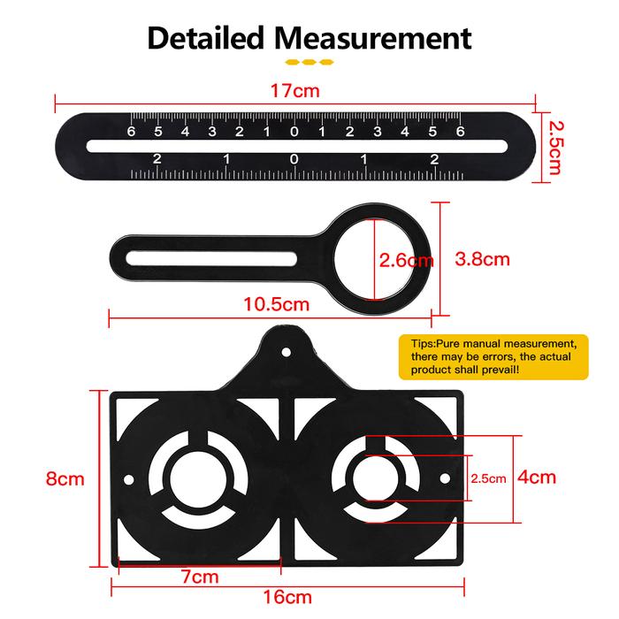 12/9/6 Fold Aluminium Alloy Angle Ruler Finder Measuring Ruler
