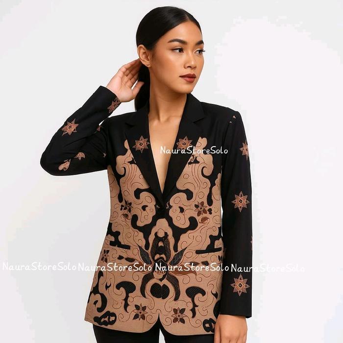 Blazer /atasan wanita Chandra Sogan Lapisan Trikot Solo