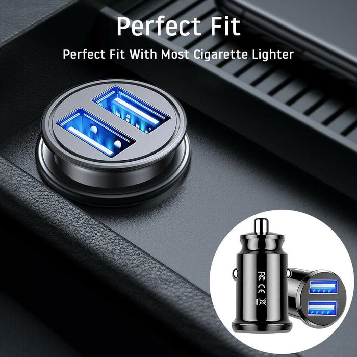 2 Way Fast Car Charger Socket Charger Splitter Power