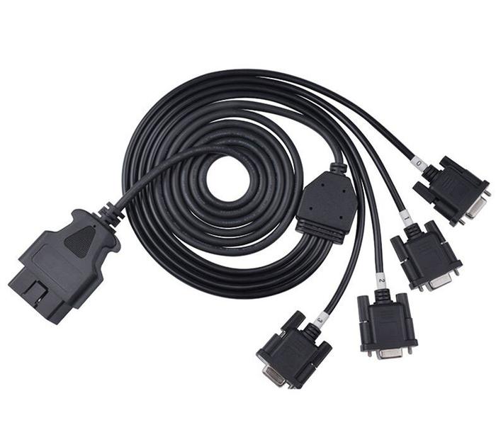 Car Male To 4 Db9Pin Female Interface Serial Rs232 Gateway Connection Line_Tool