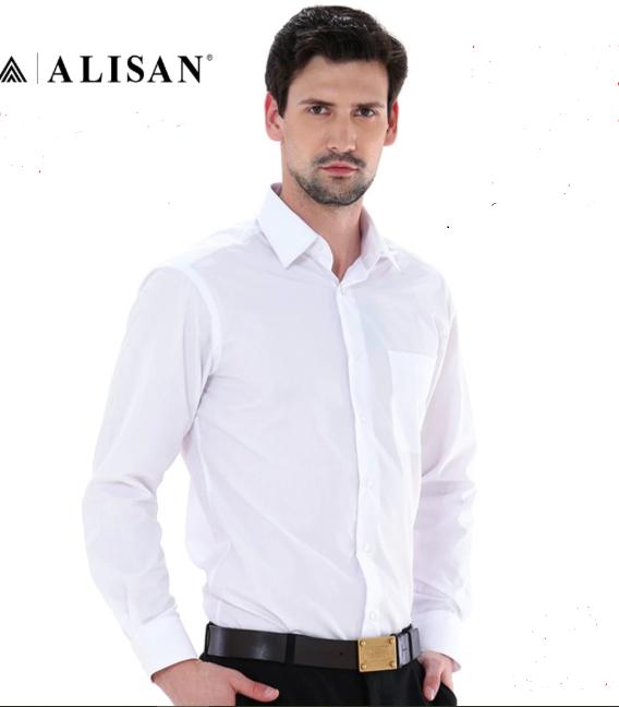 Kemeja ALISAN Polos Pria Lengan Panjang Premium - Kemeja Polos Slimfit Lengan Panjang Motif Nyaman -