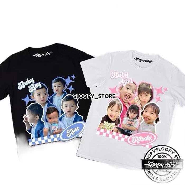 KAOS CUSTOM FOTO WAJAH ANAK