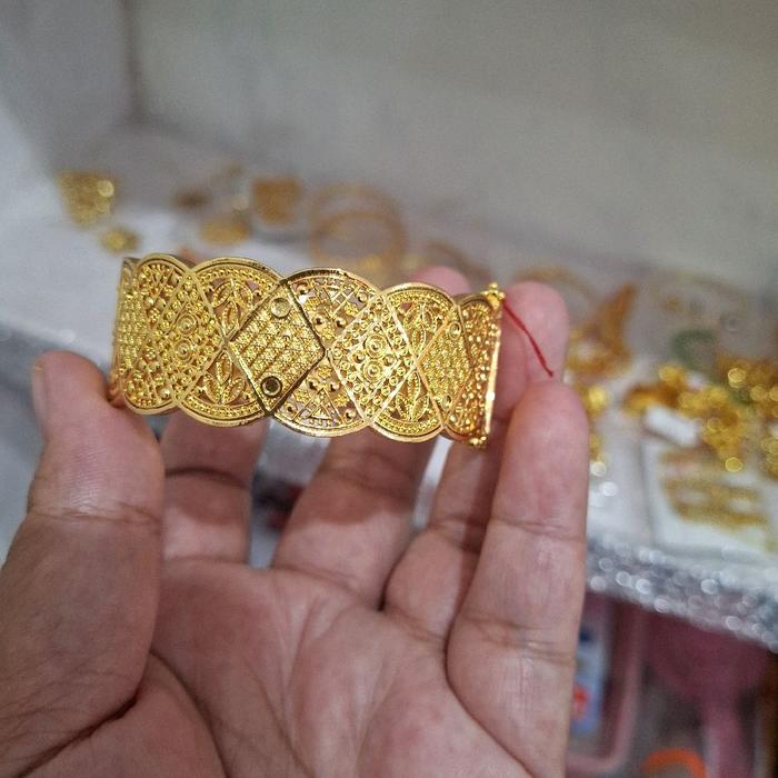 gelang  dubai polos lapis mas