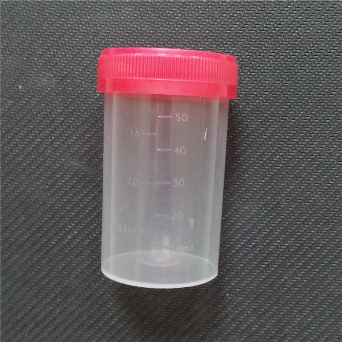 50 set/lot 60 ml Plastik botol sekrup penutup Plastik Cangkir