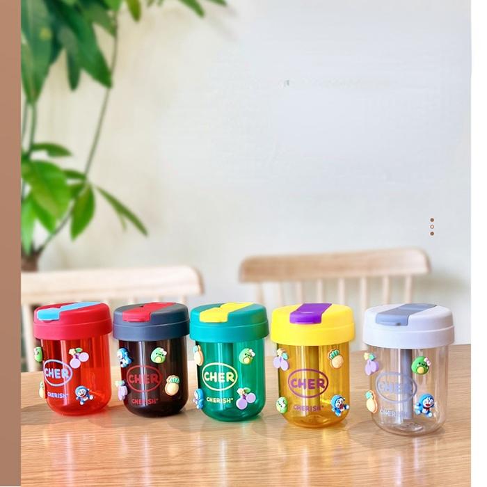 Cangkir Air Portabel Dual Outlet Multifungsi Cangkir Kreatif Mini