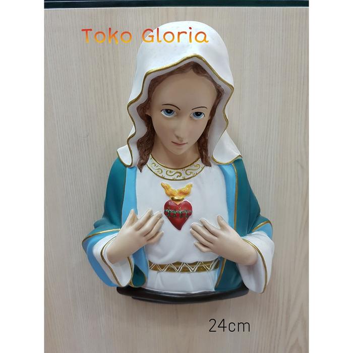 PATUNG PAJANGAN BUNDA MARIA GANTUNG YESUS DINDING