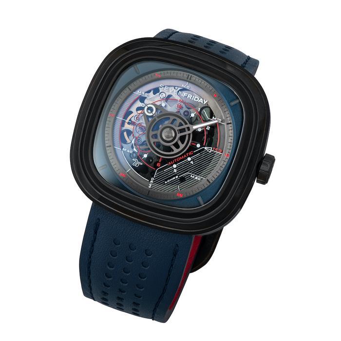 Sevenfriday T3/03 Official Jam Tangan Pria Biru Hitam T-Series