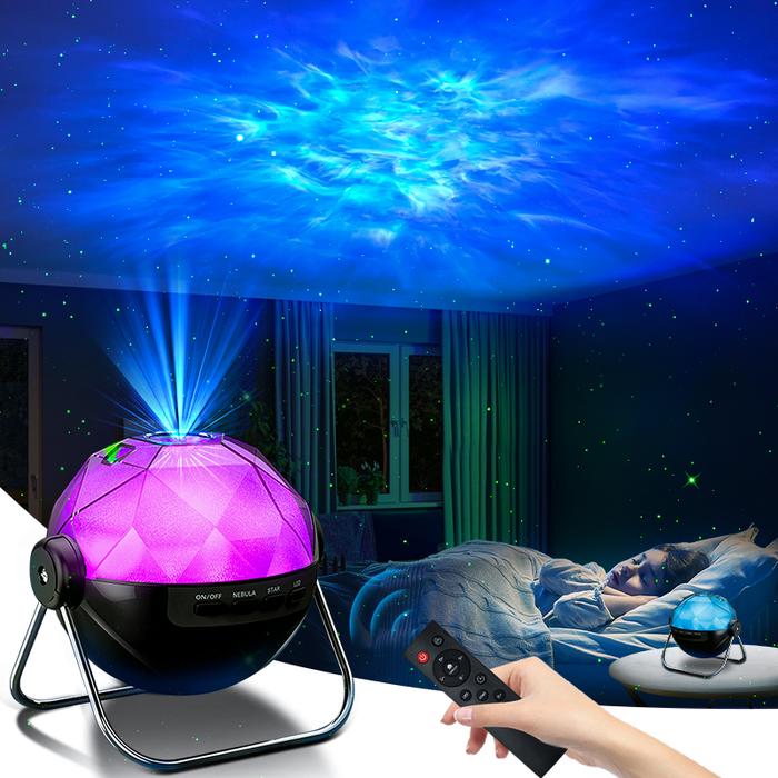 Lampu Malam Proyektor Galaxy dengan Lampu Proyektor Bintang Putar 270