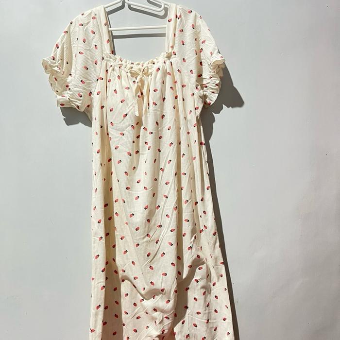 Daster motif Strawberry Pink