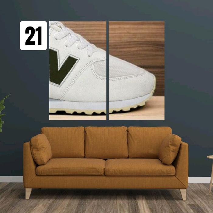 Sepatu Kasual Pria Wanita NB574 Cream Army Flash Sale