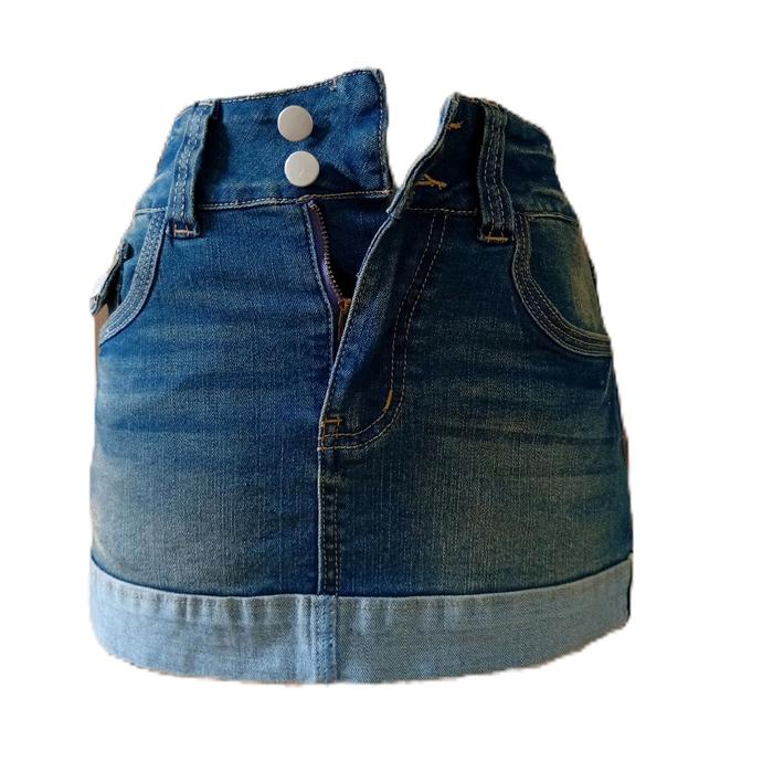 rok pendek denim wanita warna y2k