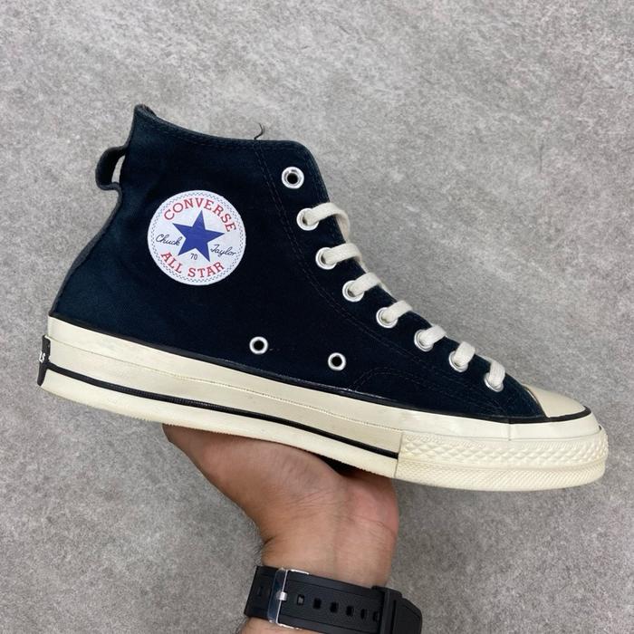 [Size 41.5] Fear of God ESSENTIALS x Converse Chuck 70 S High 'Black' (167954C) Second Original Kond