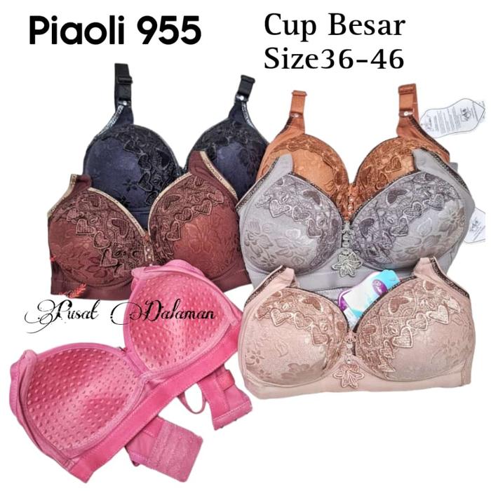 BRA PIAOLI PL2333 PL008 PL955 PL023 BRA JUMBO BUSA SEDANG CUP BESAR SIZE 36-46