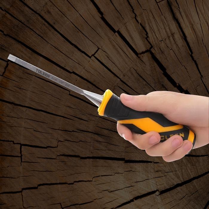 Wood Chisel Pahat Kayu Alat Ukir Kayu / Tatah Kayu Wood Working / Alat Pahat Kayu 6-51mm CrV Tolsen