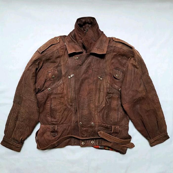 JACKET KULIT RETRO MADDOX VINTAGE RIDER | LEATHER JACKET | JACKET KULIT ASLI