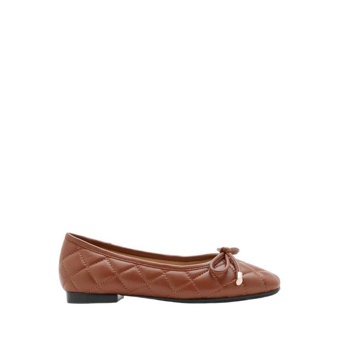 PAZZION Quinn Quilted Bow Original Women's Flats Shoes