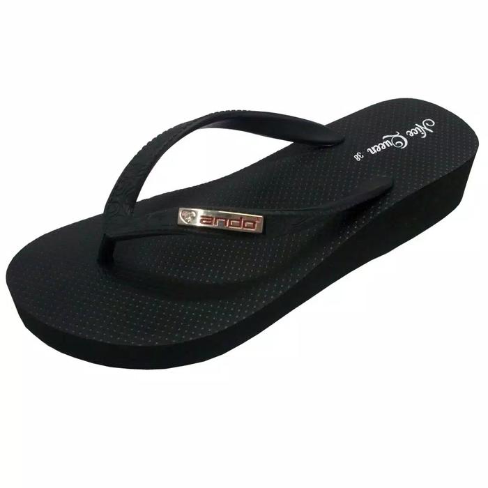 Ando Nice Queen + Putih Limited Sandal Wedges Wanita Dewasa Sandal Japit Ando Original