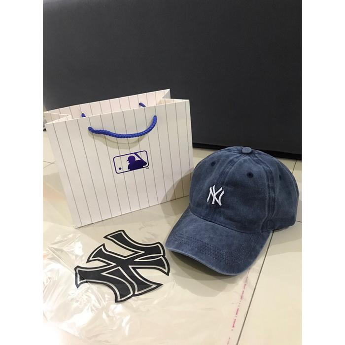 Topi Baseball Cap NY Jeans Blue Premium Casual