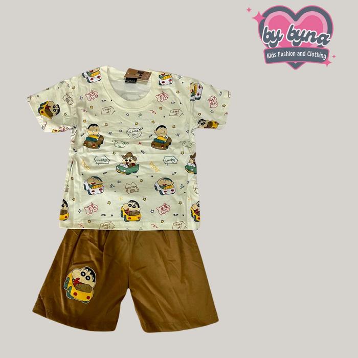 Baju Setelan Anak Shinchan