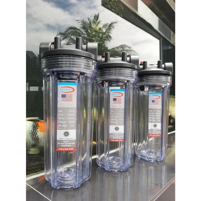 HOUSING FILTER EUGEN TRANSPARANT TABUNG FILTER AIR *