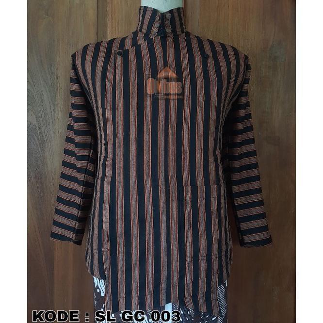 Surjan Lurik Grade C SLGC 003 | surjan lurik baju adat jogja solo baju lurik | Java Ombus SPESIAL DI