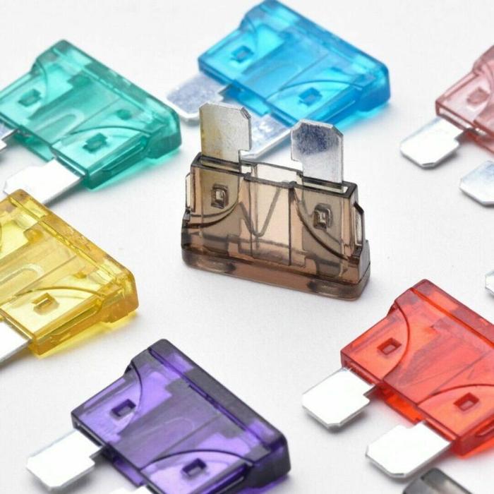 120pcs/box Tempat Sikring Mobil Fuse Blade Sekring Mobil Motor Tempat Sekring Tancap Sekring Tancap