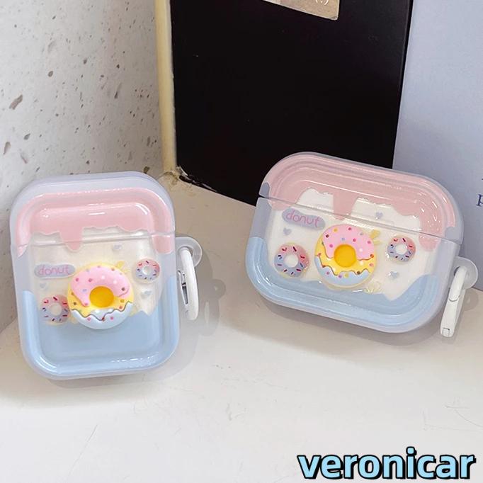 Casing Airpods Earphone Bluetooth Sweet Doughnut Pelindung Kasus Earphone Cocok Untuk Airpods Pro 2