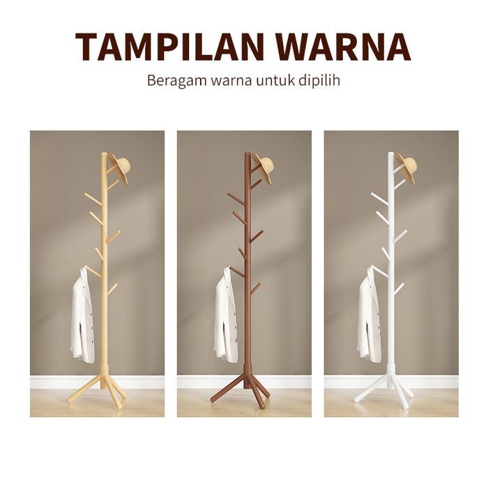 Cod Gantungan Baju Berdiri Rak Penyimpanan Tas Rak Gantungan Celana Baju Stand Hanger Rak Mantel K