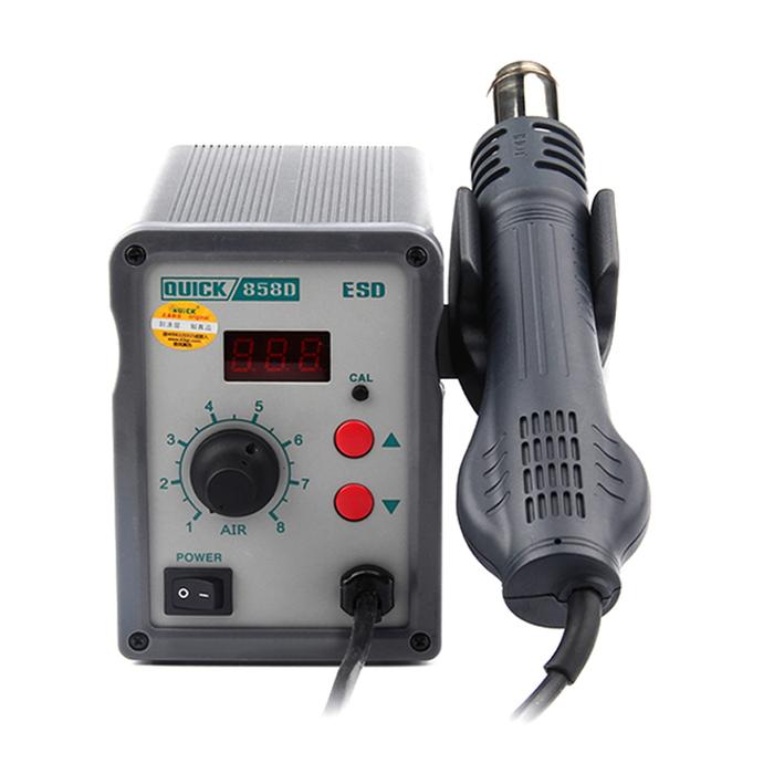 QUICK 858D Digital Display Adjustable Heat Gun Soldering Station ESD