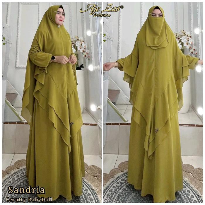 Gamis Syari Jumbo Kode SANDRIA Ory Aje Zas Matt Cerutty Babydoll