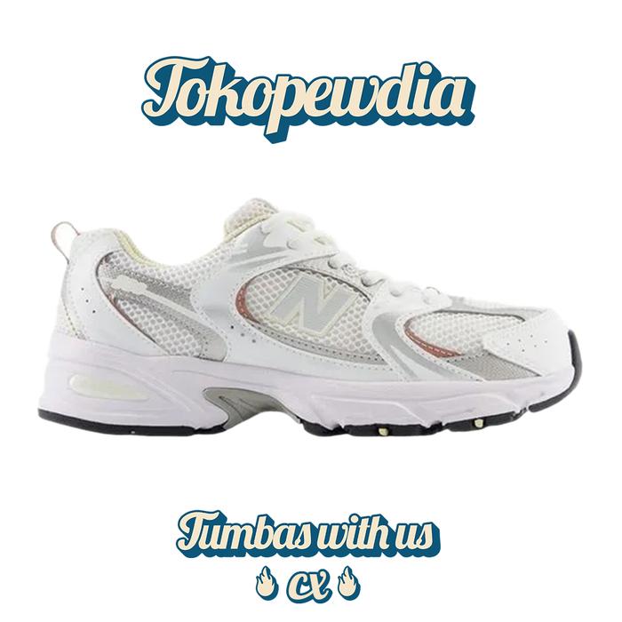 New Balance 530 White Silver Metallic Calcium GS (GR530GA)