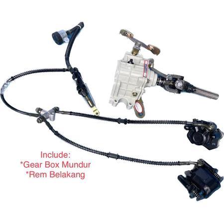 Gardan Belakang SET + Gear Box Mundur + Rem | ATV | Mini Jeep