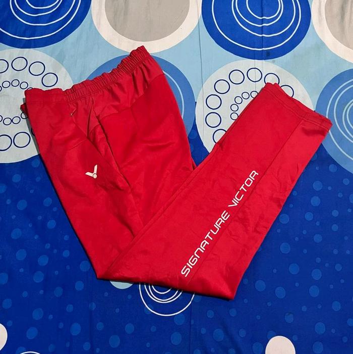 Celana Training Badminton Victor Merah (Nice)