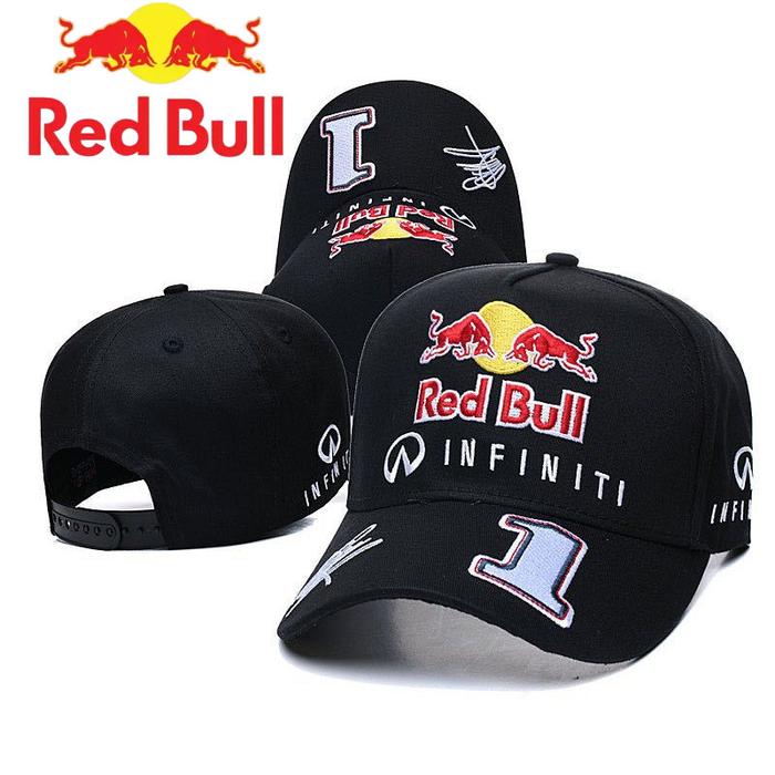 Classic Black Red Bull Baseball Hat Red Bull Racing Hat Men's and Women's Outdoor Sports Red Bull Ha