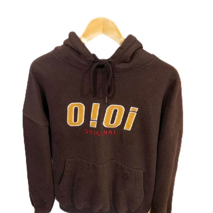 Hodie OIOI Sz M Boxsy Co/Ce Masuk Hoodie Coklat Original Dengan Desain Unik Dan Nyaman