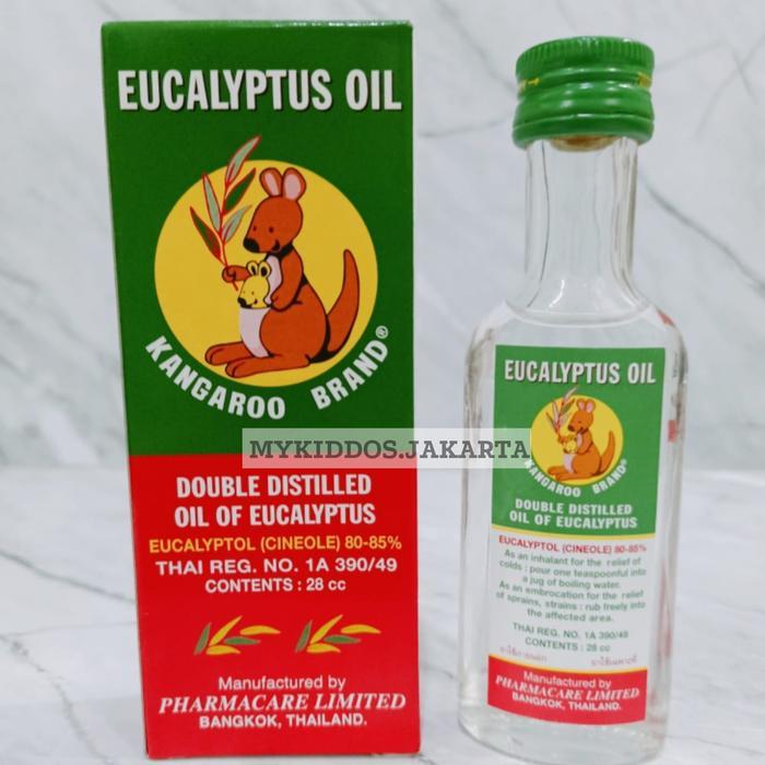 {{ Eucalyptus Oil Kangaroo Brand 28Ml / Minyak Kayu Putih Thailand / Ori Ready }}